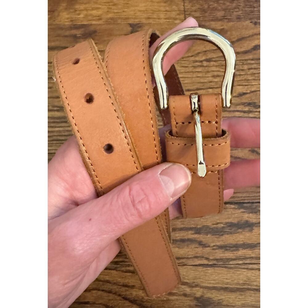 EXPRESS Genuine Leather Belt Minimalist Streetwear Size S/P
